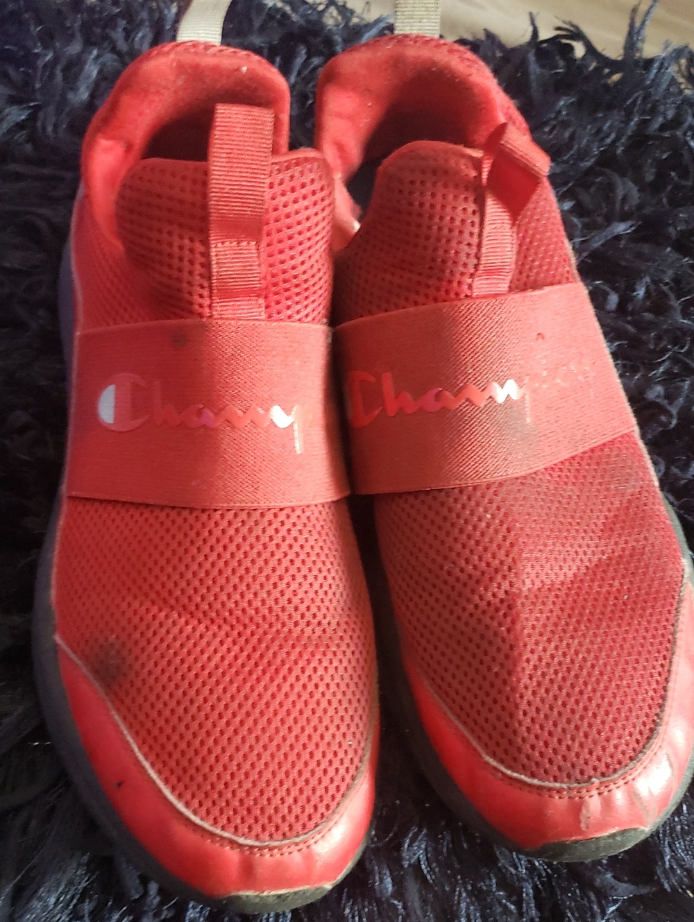 Champion Mend Red Slip-On Sneakers Goof Condition Mens 10.5